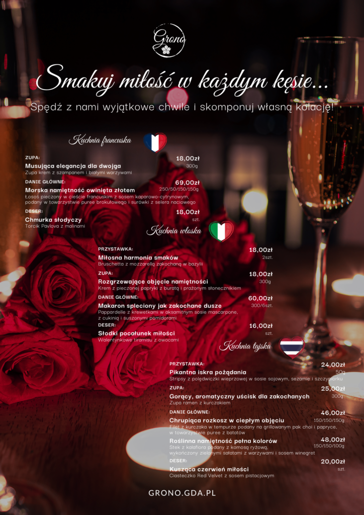 Weekend walentynkowy w Restauracji Złota Jesień