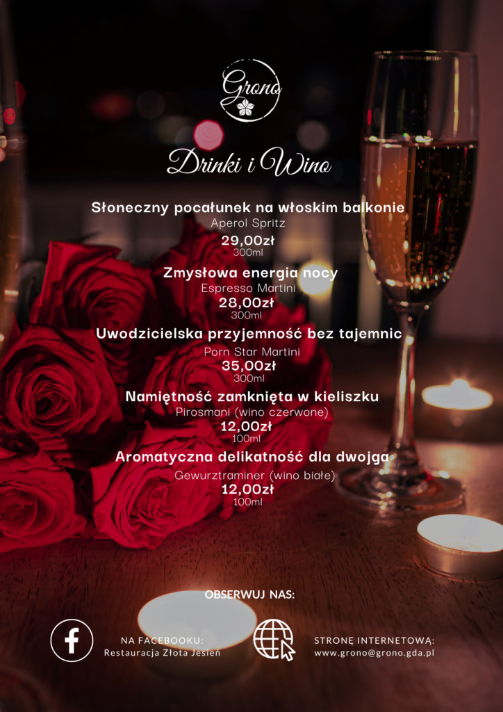 white minimalist Valentine's Day Dinner Menu